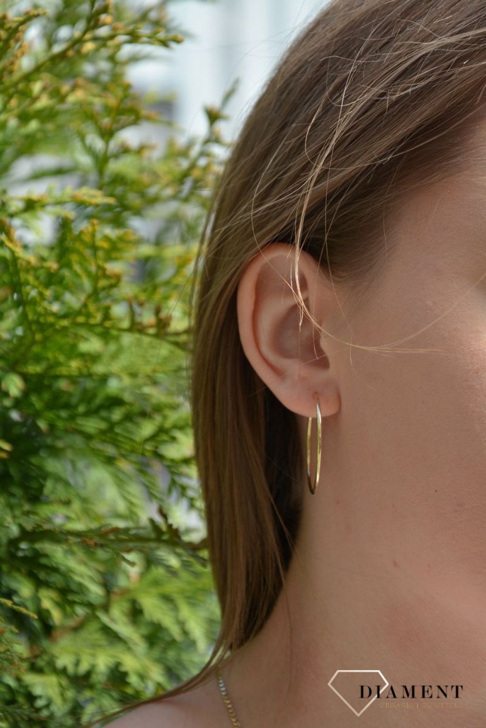 Złote kolczyki koła 333 gładkie cienkie KL 1942D 333 ✅ Złote kolczyki w kształcie koła ✅ Piękne kolczyki o średnicy 2,5 cm. ✅ (3).jpg